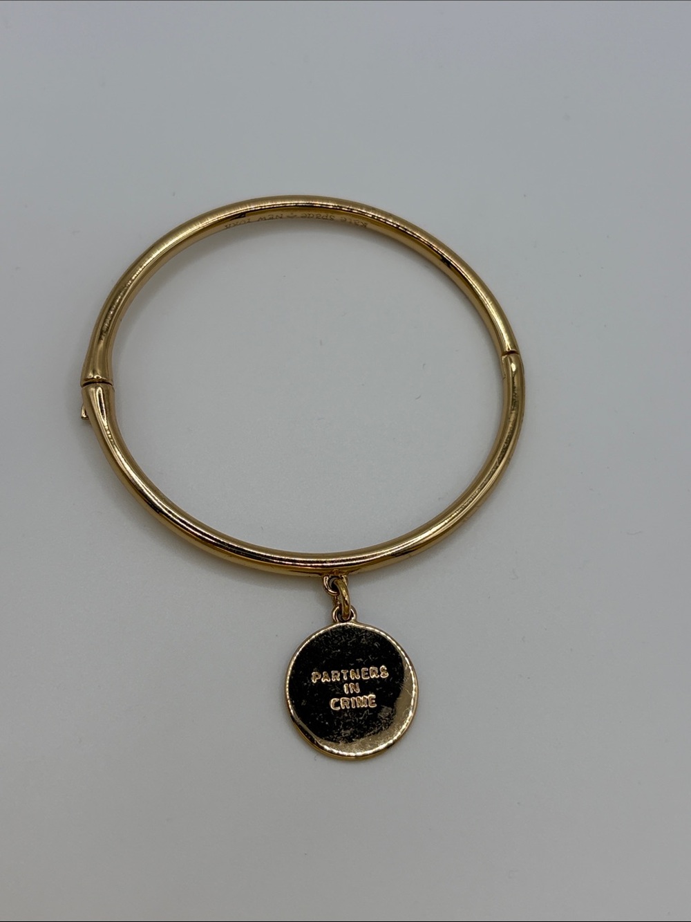 Kate Spade Gold tone Partners in Crime Bracelet 7 inches